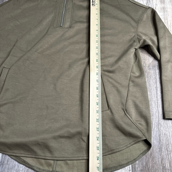 Anrabess, Hoodie Sweatshirt, Womens Small, Quarter Zip, Brown - Picture 4 of 6